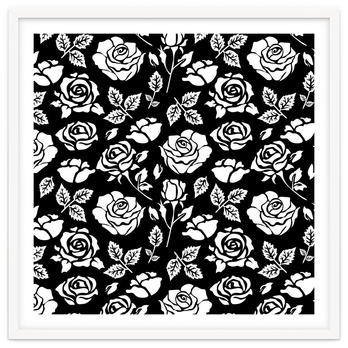 White Rose #illustration #pattern