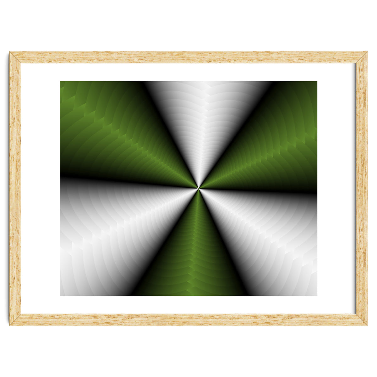 Green Color Modern Interior Art