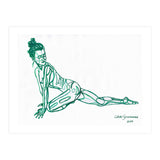 Pigeon Pose in Green (Print Only) thumbnail
