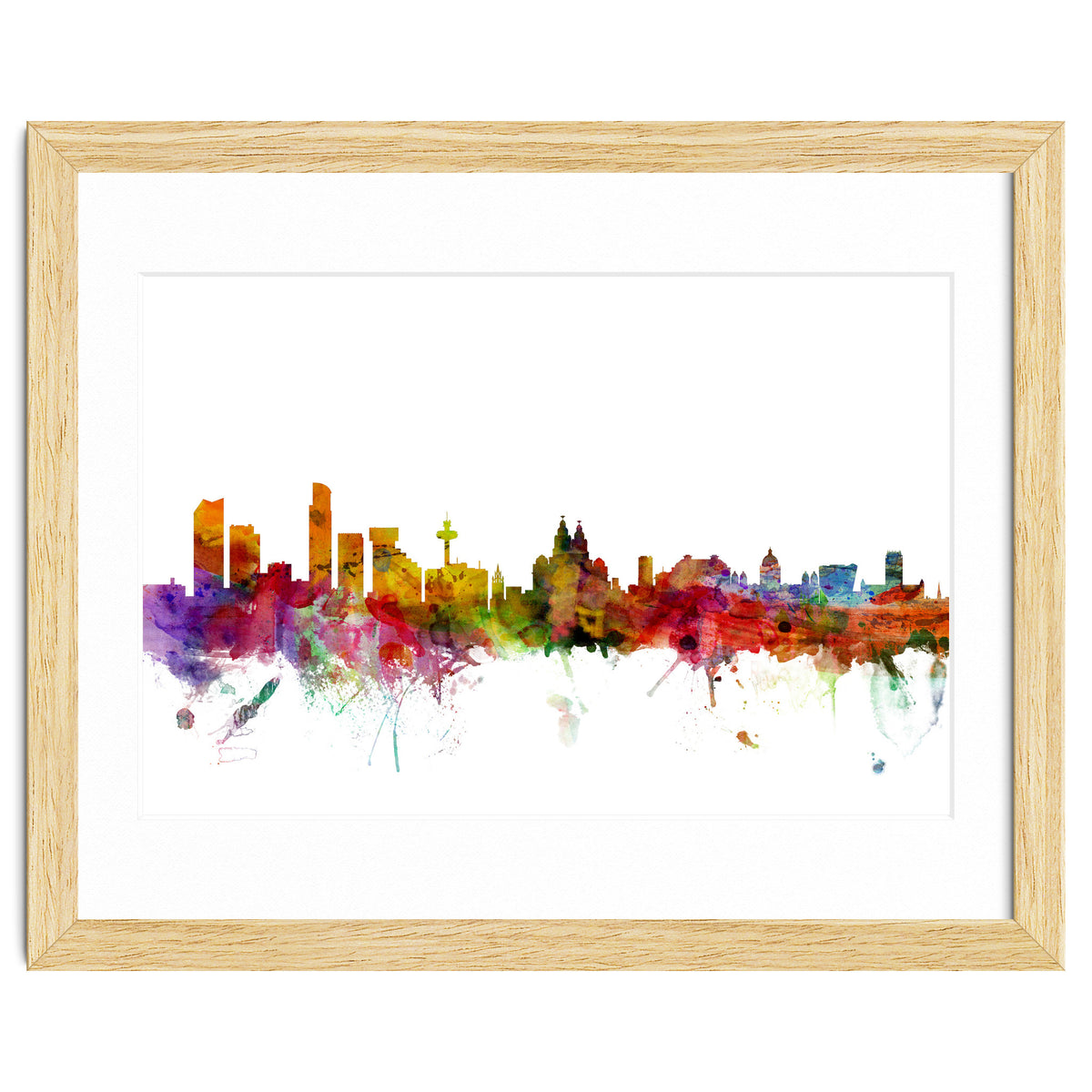 Liverpool England Skyline