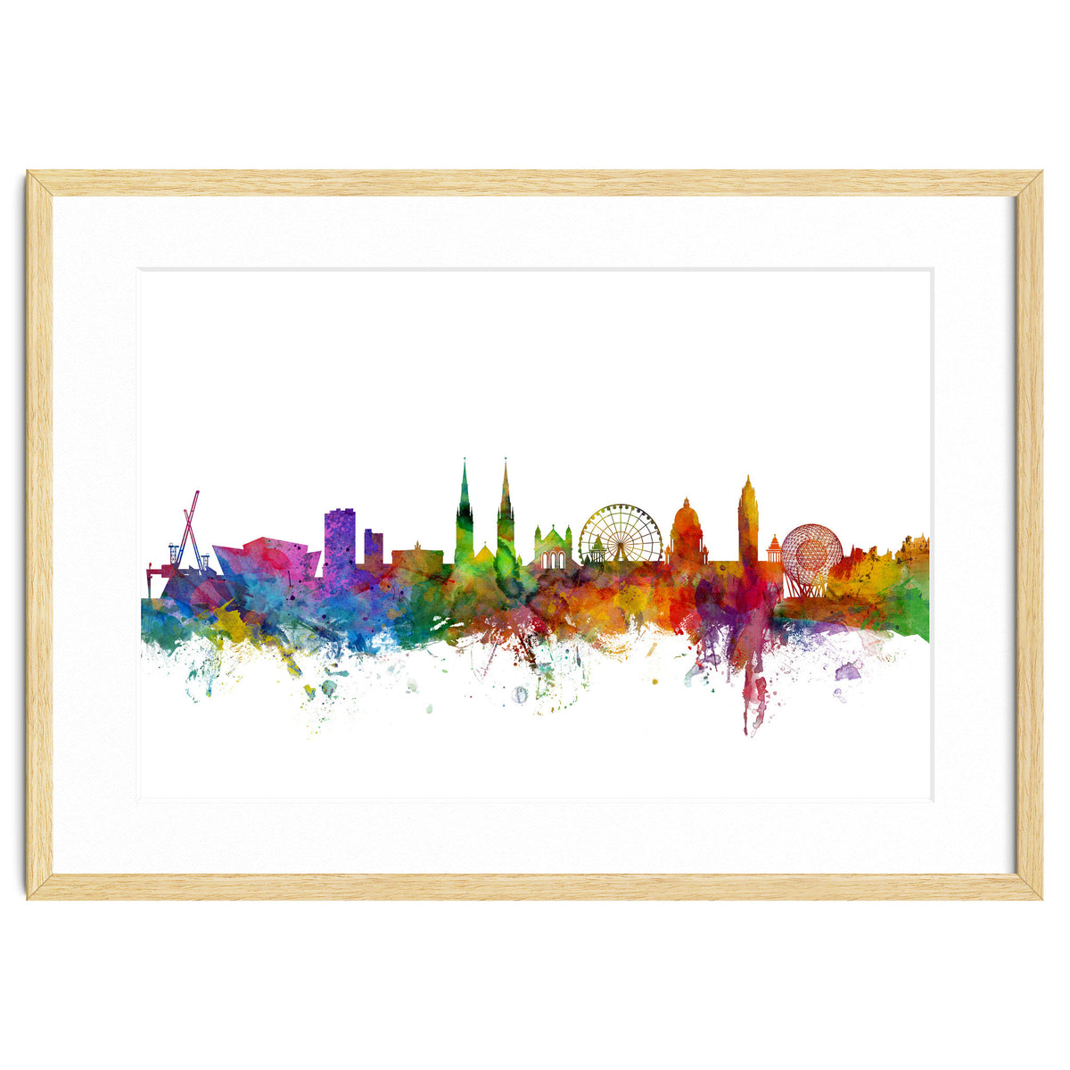 Belfast Northern Ireland Skyline