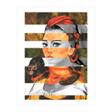 Frida Kahlo's Self Portrait with Monkey & Sophia Loren (Print Only) thumbnail