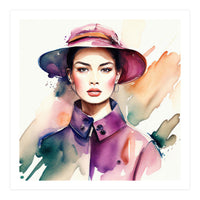 Watercolor Fashion Woman #2 (Print Only)