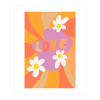 Love 60s 70s Daisy Sunshine (Print Only)