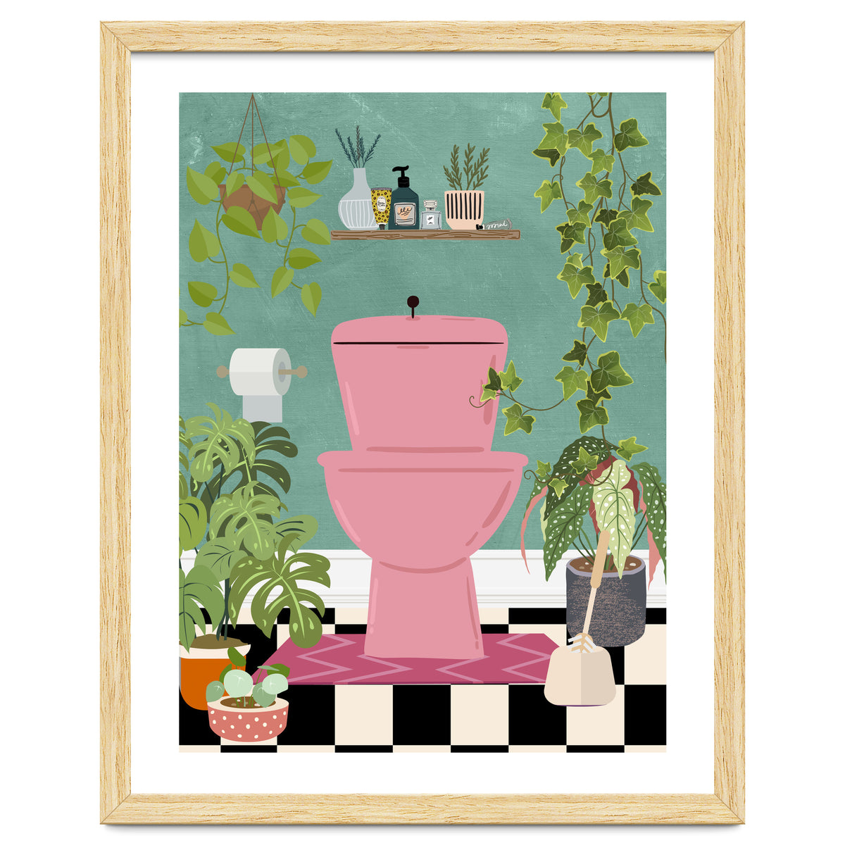 Botanical Loo in Jungle Bathroom