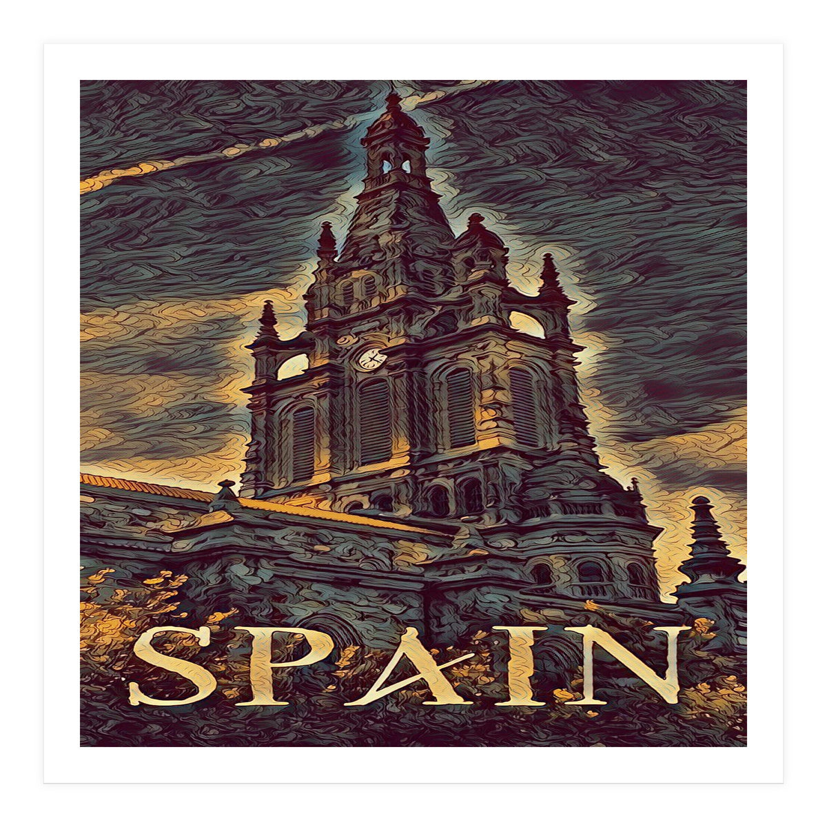 Gothic church in Spain (Print Only)