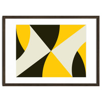 Geometric Shapes No. 4 - yellow, black & white