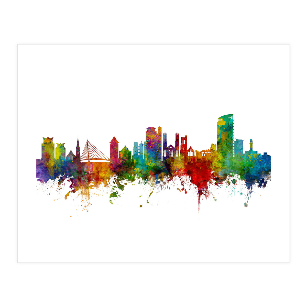 Swansea Wales Skyline (Print Only)