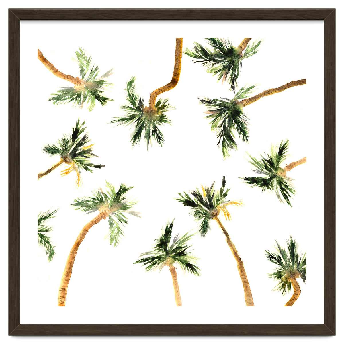 Under the coconut palms || watercolor