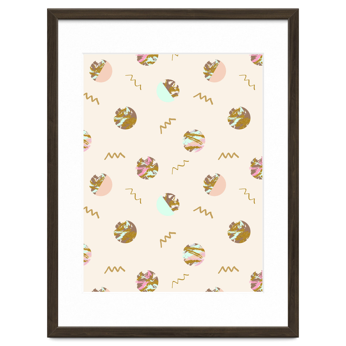 Abstract geometric vector painting