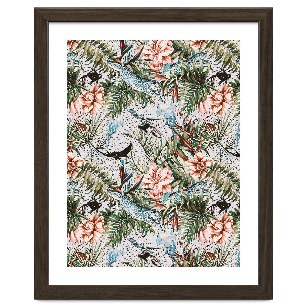 Paradisiacal flora and fauna