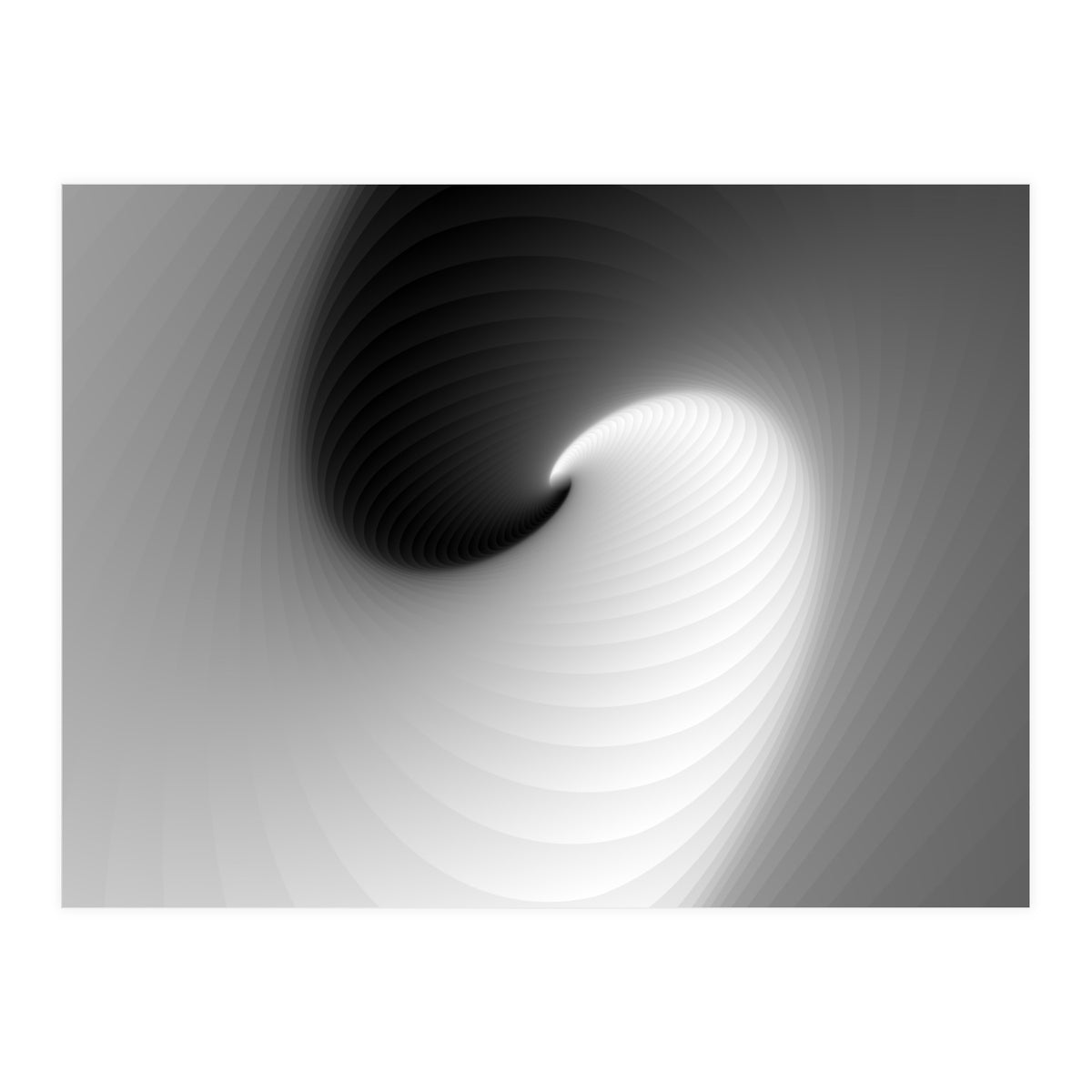 Abstract White & Black  (Print Only)