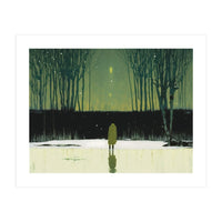 Eerie Woods Landscape (Print Only)