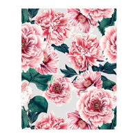 Pattern pink vintage peonies (Print Only)