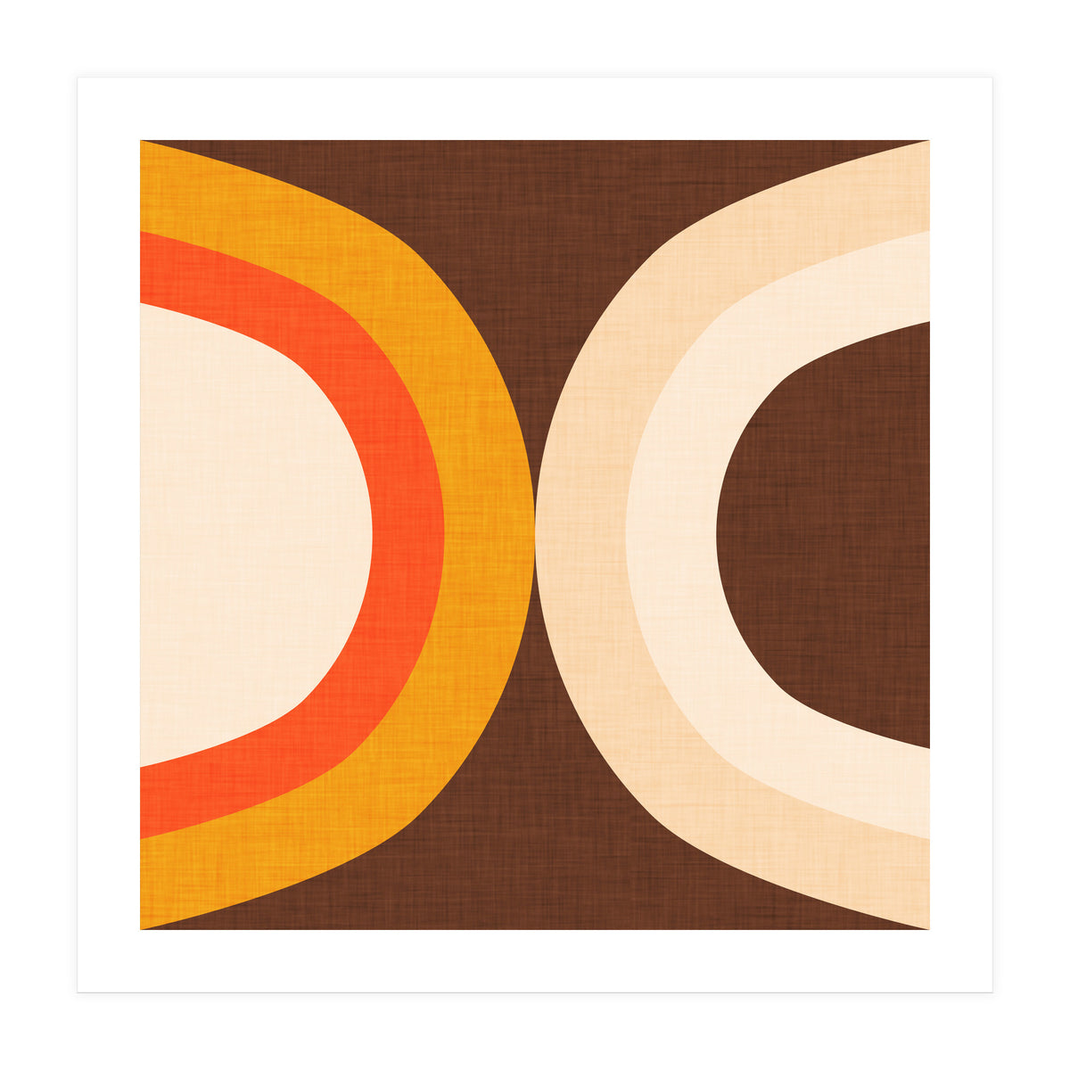 Classic Mid Mod Dot Brown  (Print Only)