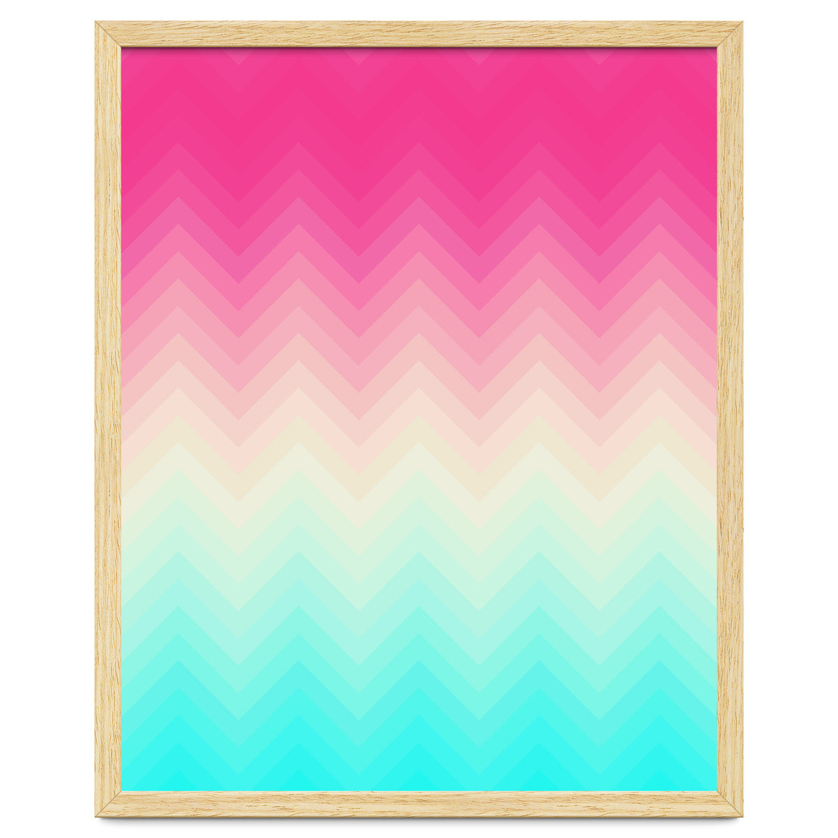 Chevron pink and blue