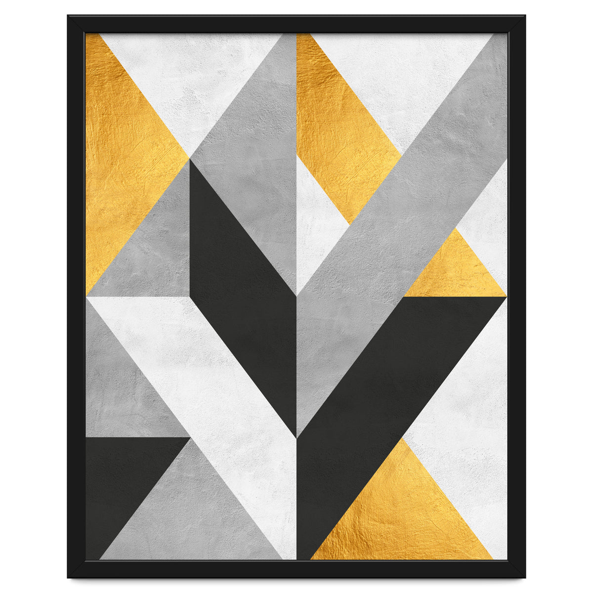 Gray and Gold Composition III