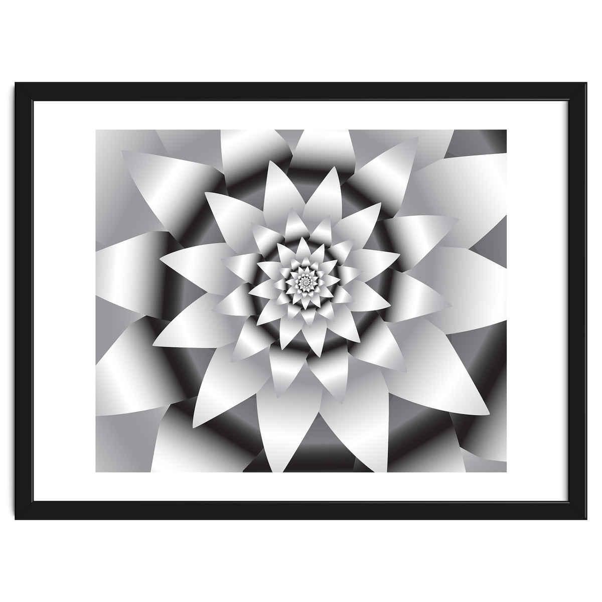 Abstract Modern Flower Design Art