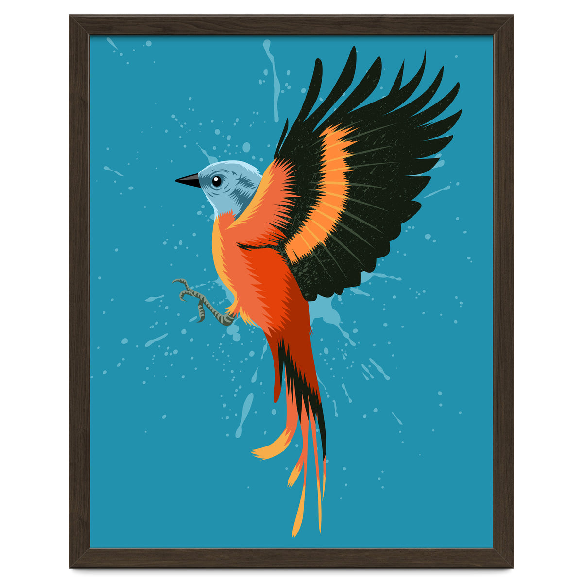 Tropical flying bird