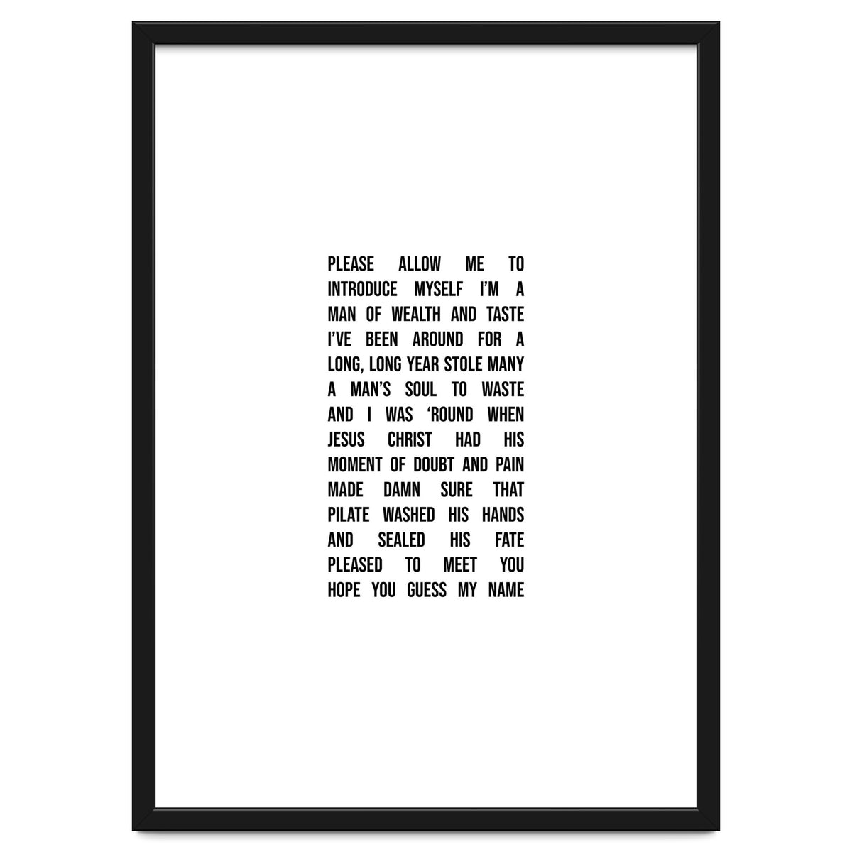 Sympathy For The Devil