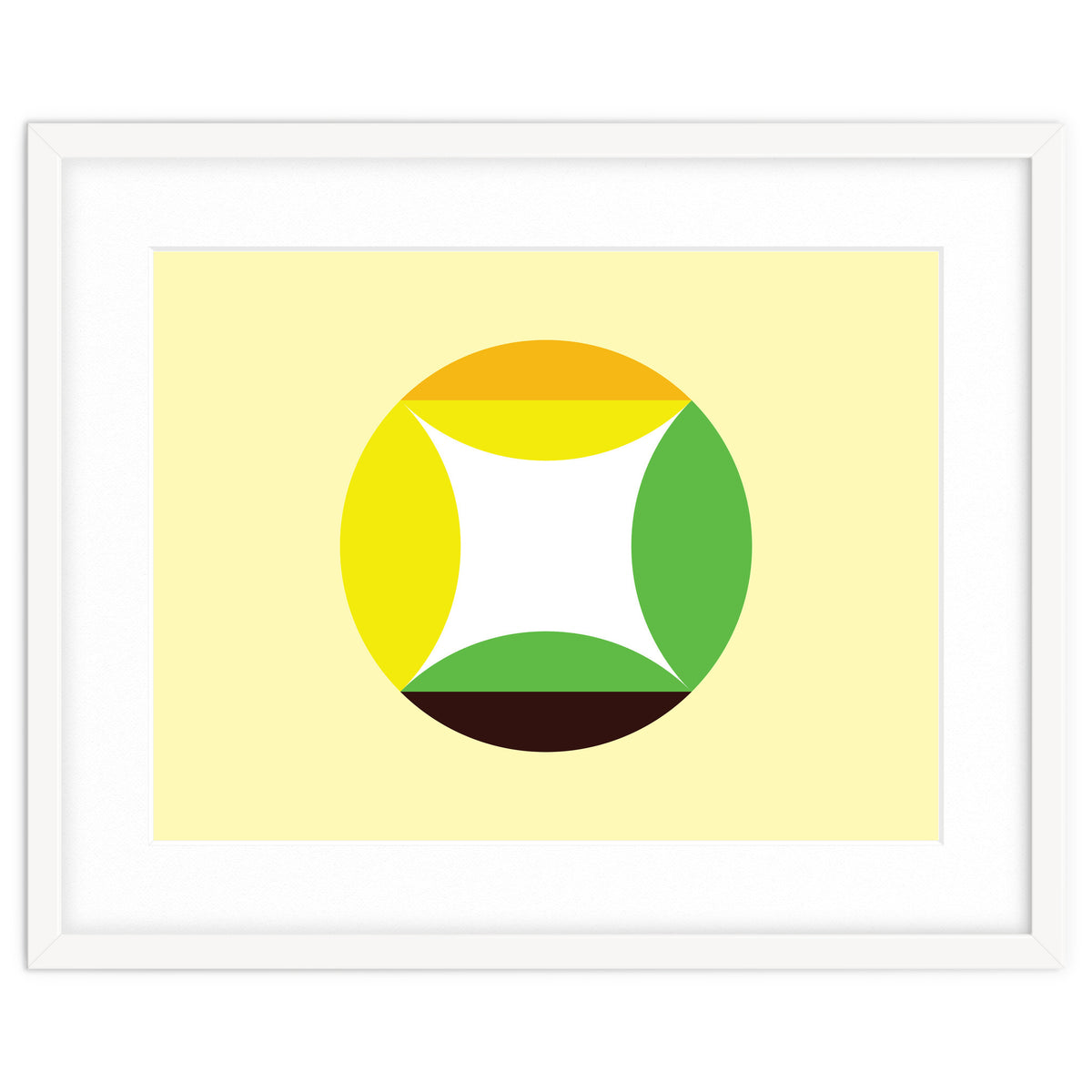 Geometric Shapes No. 21 - yellow, green & orange