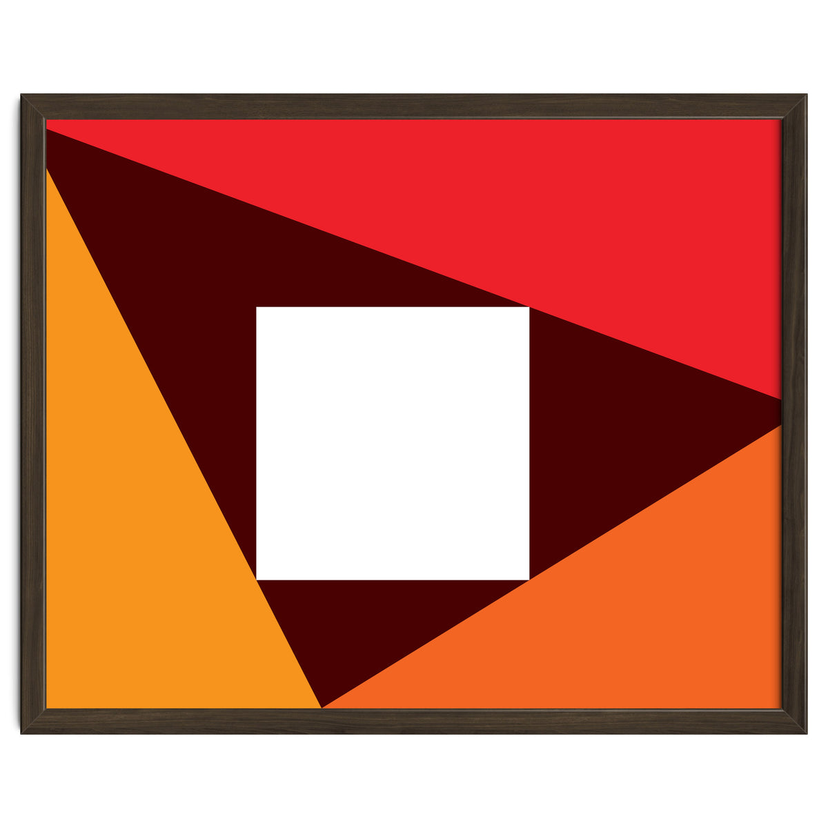 Geometric Shapes No. 23 - red & orange