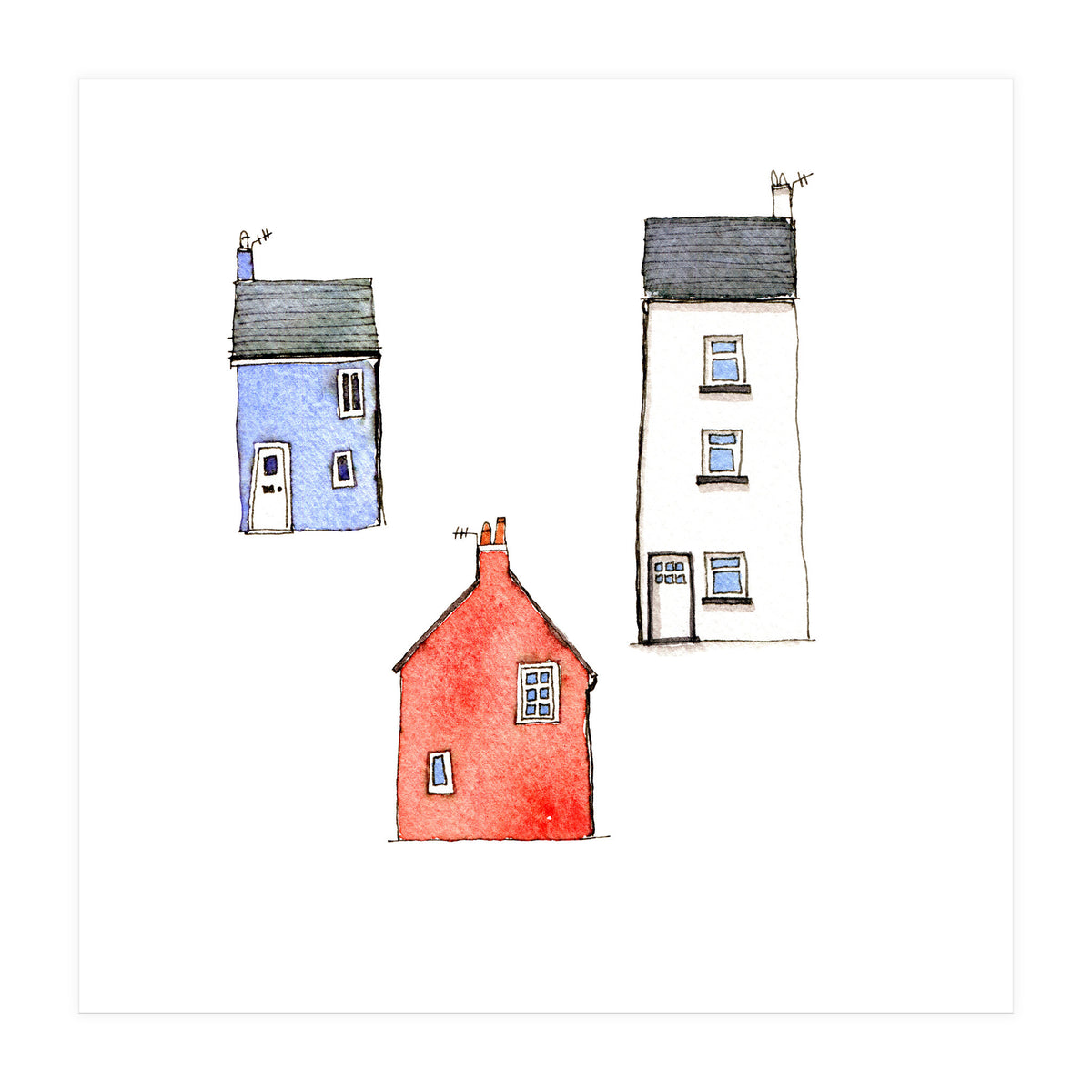 Cottages in Devon (Print Only)