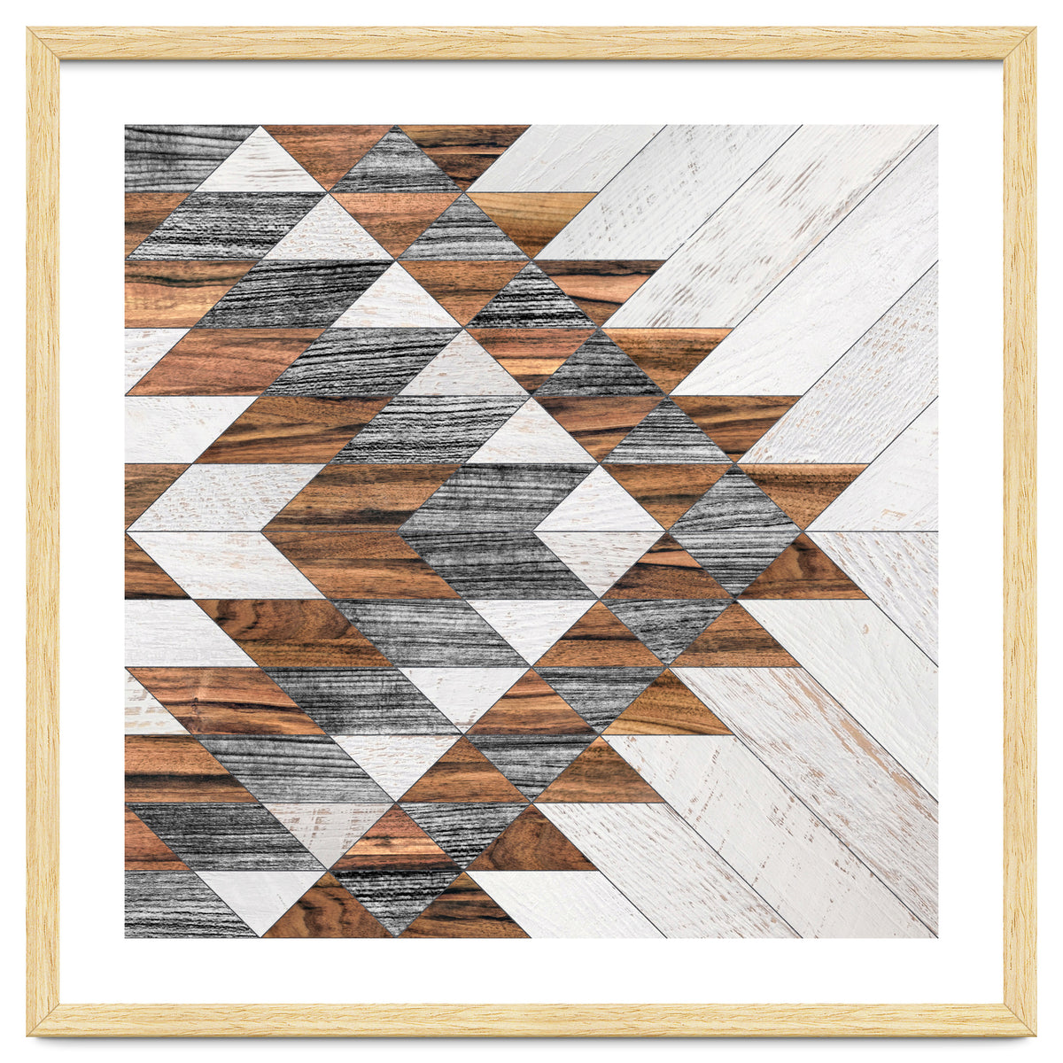 Urban Tribal Pattern No.12 - Aztec - Wood