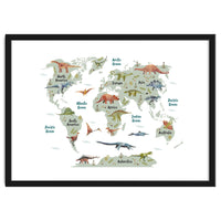 Dinosaur World Map