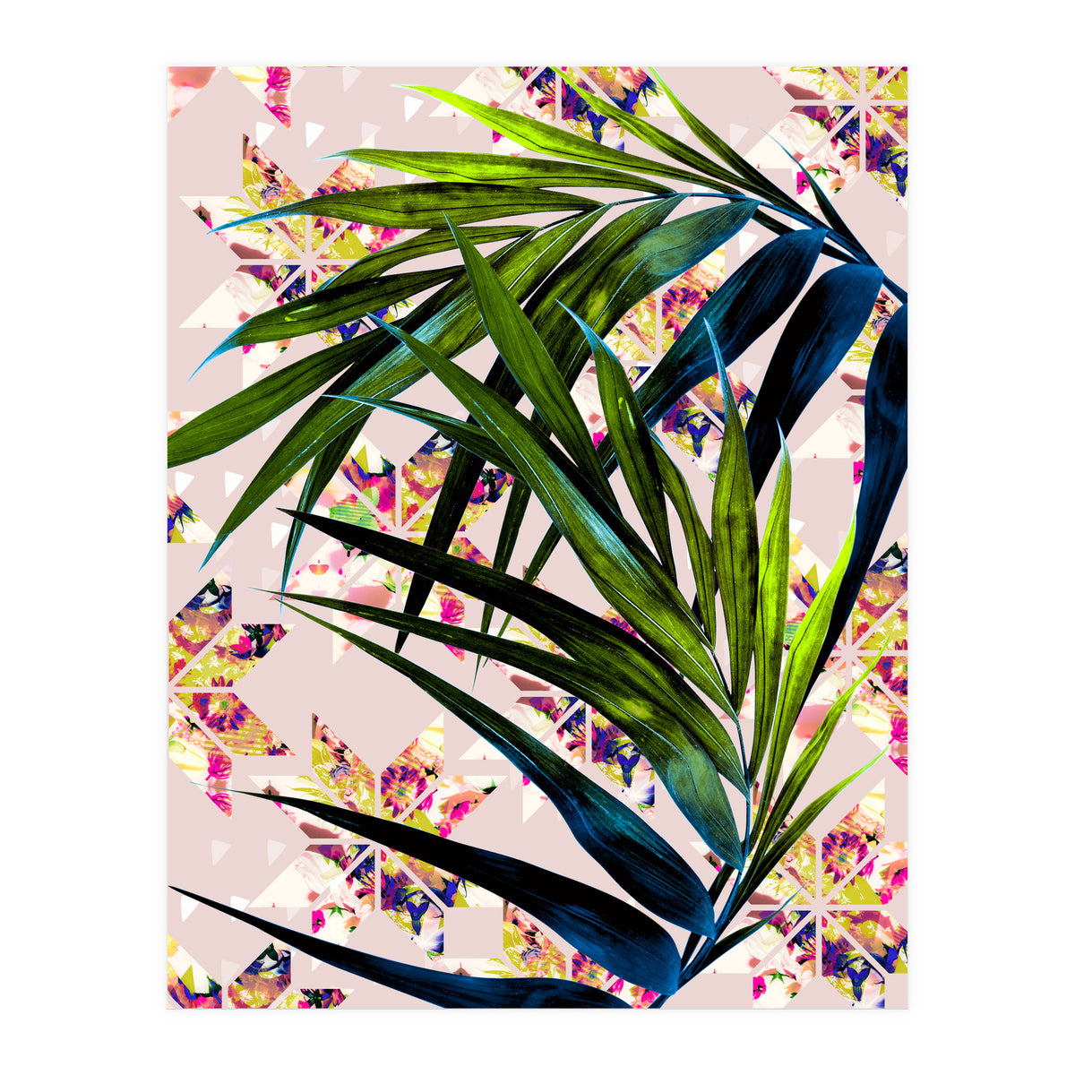 Leaves on mosaic  (Print Only)