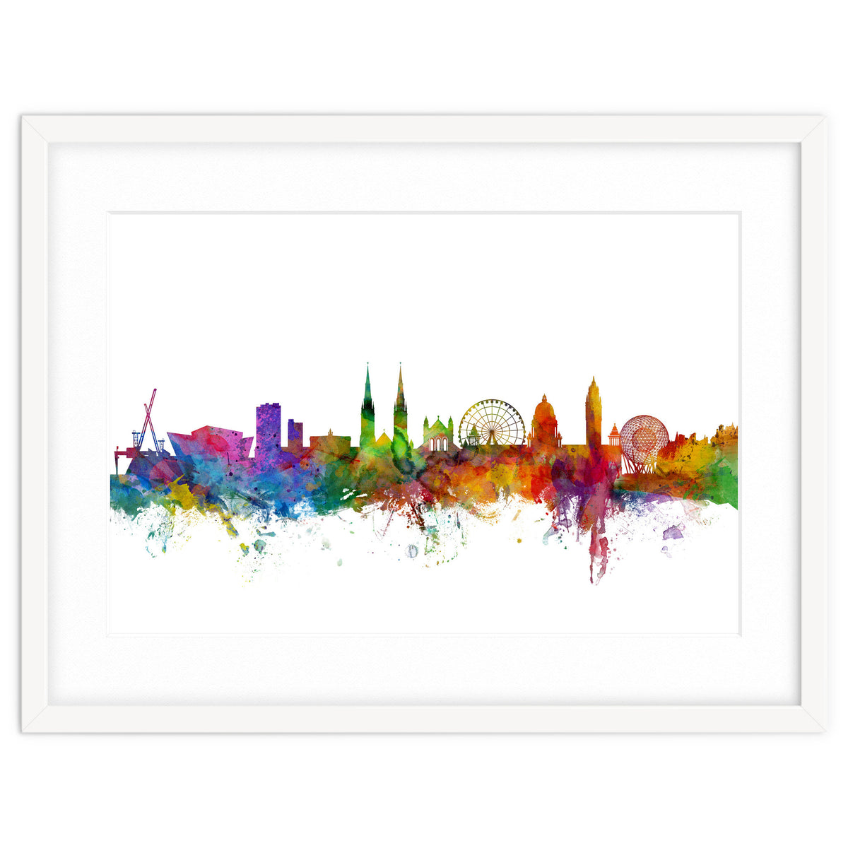 Belfast Northern Ireland Skyline