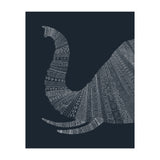 Elephant Blue Poster (Print Only) thumbnail