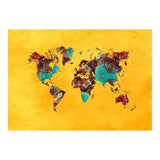 world map yellow art (Print Only) thumbnail