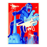 King Kong vs Drones (Print Only) thumbnail