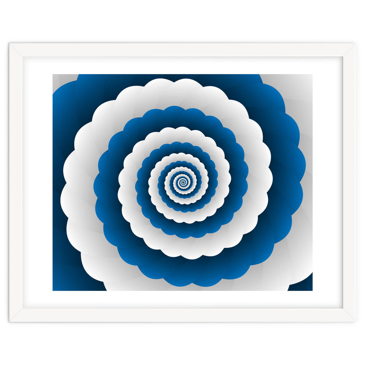 Blue Modern Floral Interior Design