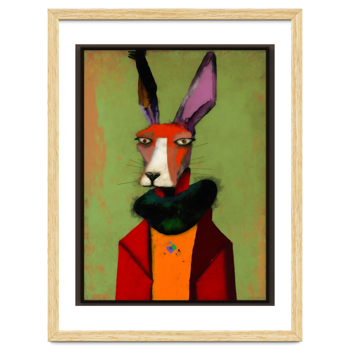 Hare In Clothes Portrait