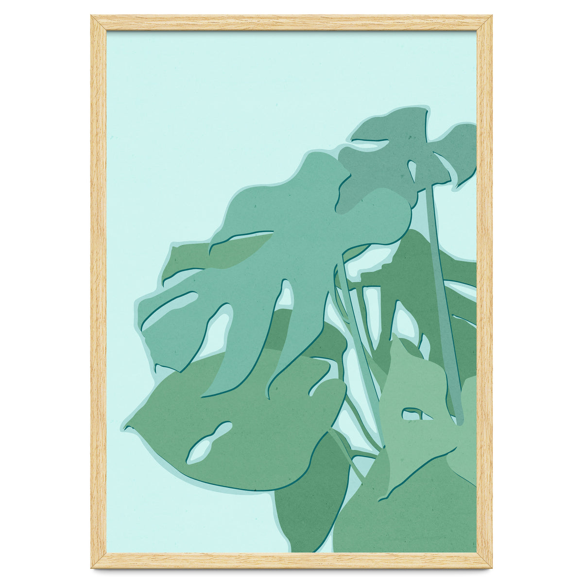 Minimal Monstera Leaves - Greener Eden