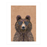 Cool Bear Wearing Sunglasses Portrait (Print Only) thumbnail