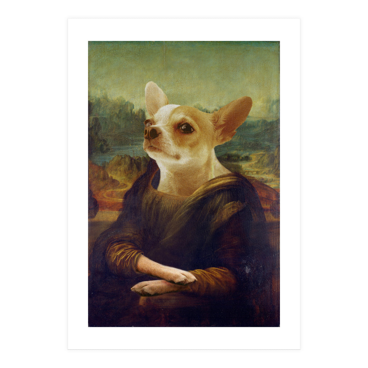 Mona Lisa Chihuahua (Print Only)