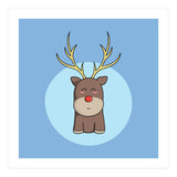 Kawaii Cute Christmas Reindeer (Print Only) thumbnail