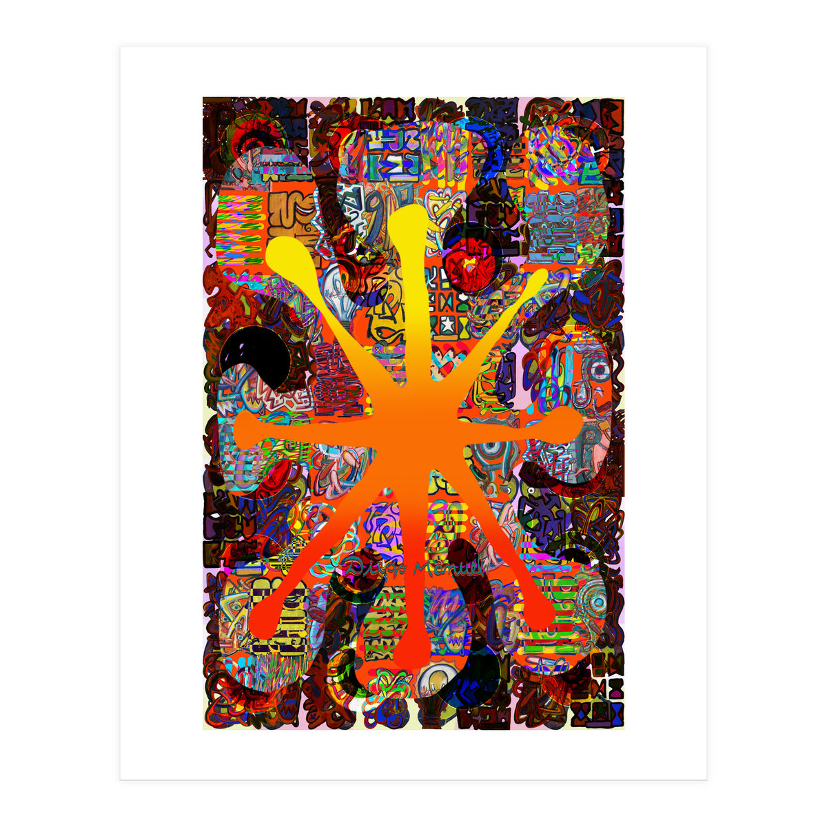 Fuego Y Graffiti 69 (Print Only)