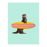 Surfing Otter (Print Only) thumbnail