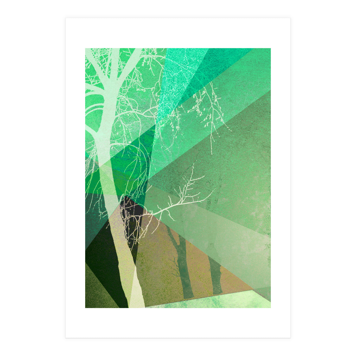 P22-B6 Trees And Triangles (Print Only)