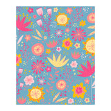 High Summer Flowers Teal (Print Only) thumbnail