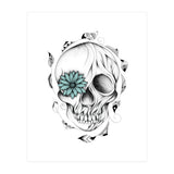 Poetic Wooden Skull (Print Only) thumbnail