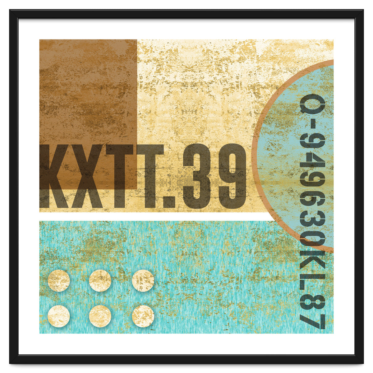 Abstract Industrial Sand And Blue