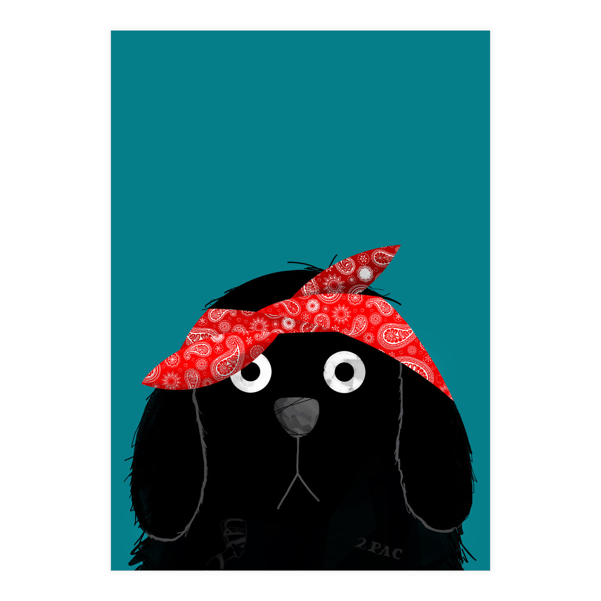 Doozal Dog Tupac (Print Only)