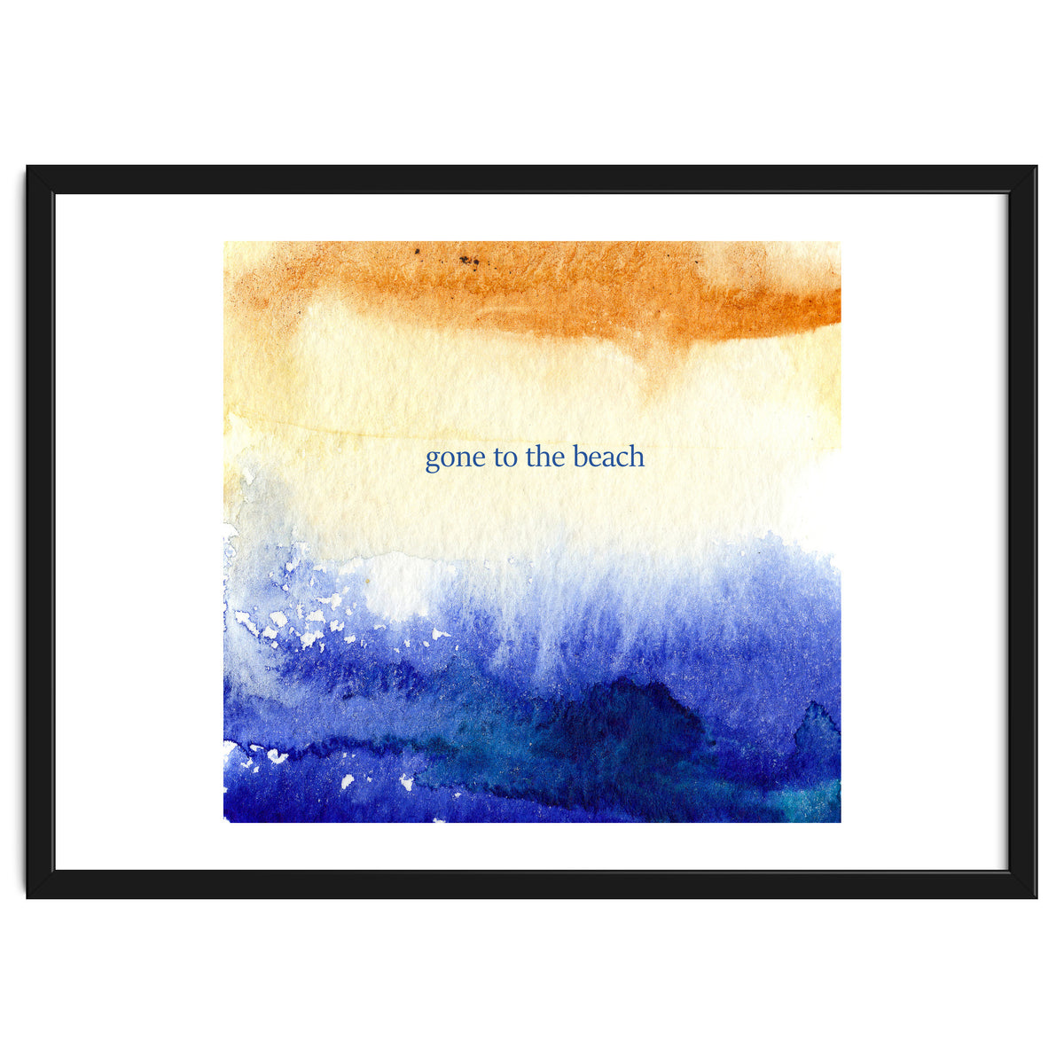 Gone to the beach || watercolor