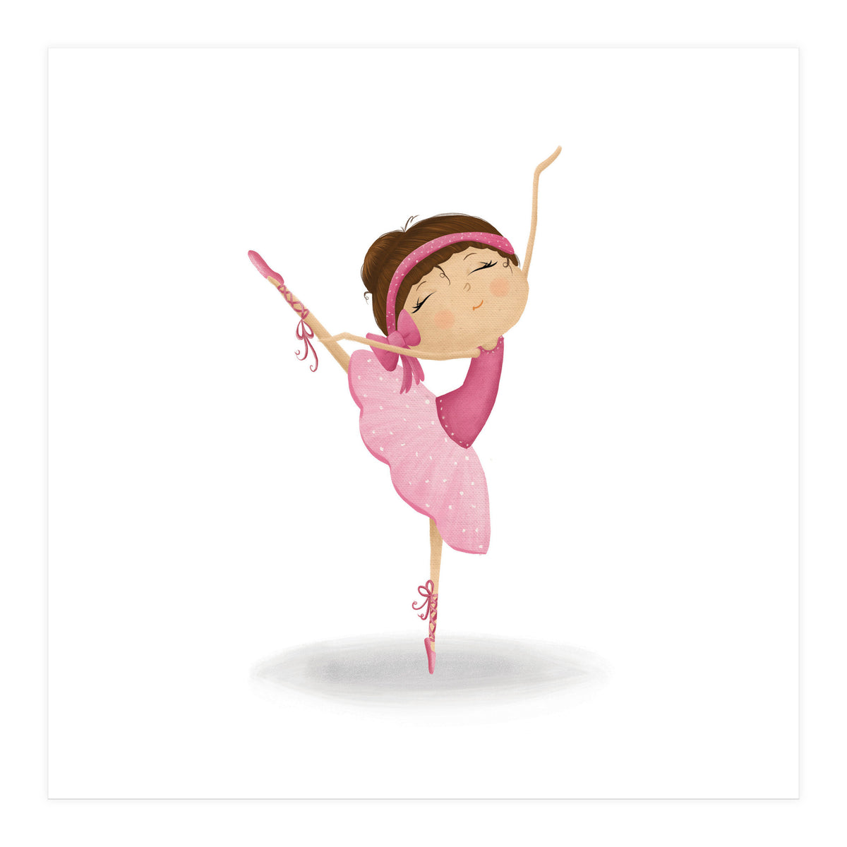 Adorable Ballerina Nursery Print (Print Only)