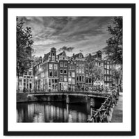 AMSTERDAM Idyllic impression from Singel | Monochrome